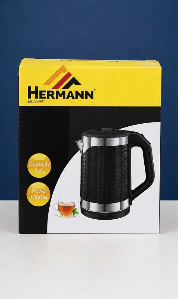 Bouilloire Électrique Hermann 1,8 L – 1500 W en Acier Inoxydable