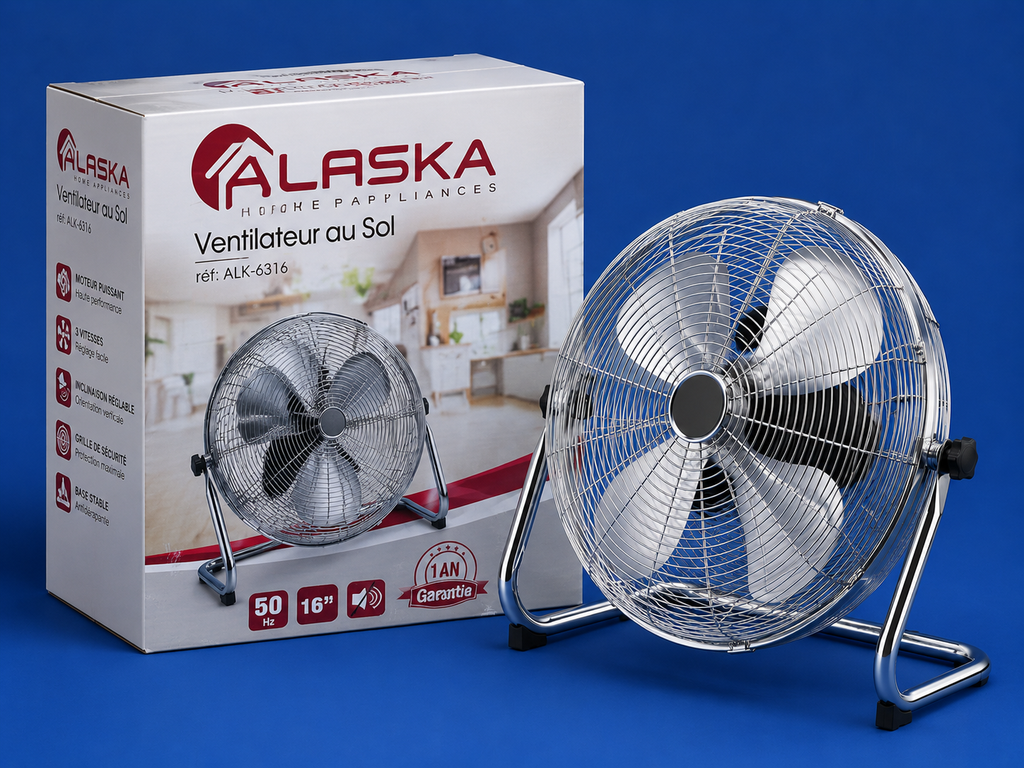 Ventilateur au Sol Alaska 16 Pouces – Haute Performance