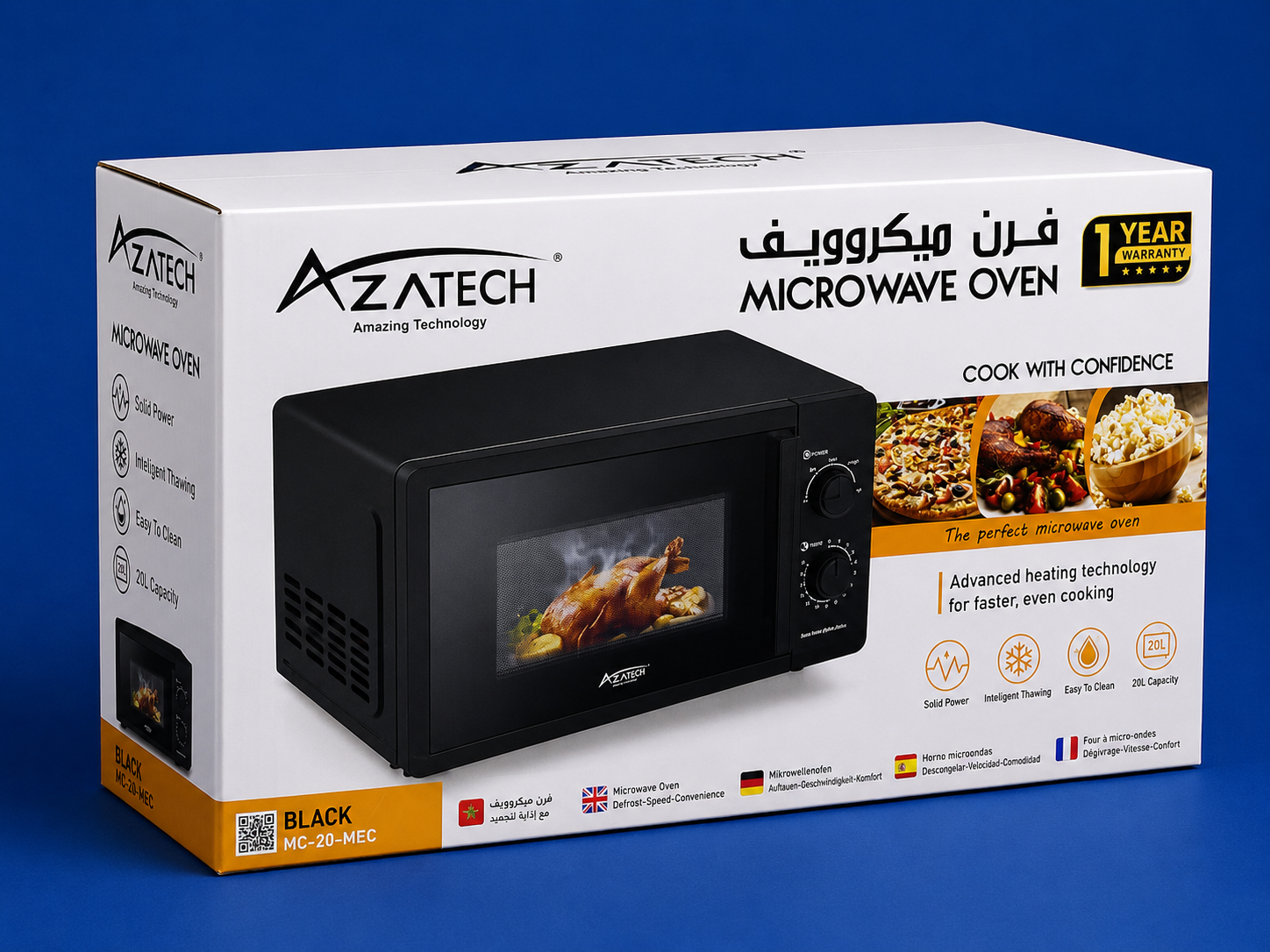 Micro-ondes Azatech MC-20-MEC - 20L - Garantie 1 An