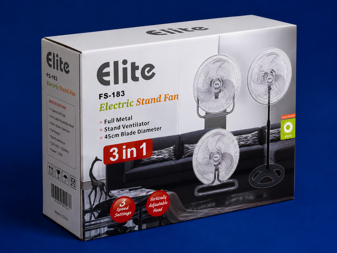 Ventilateur Elite FS-183 3 en 1 - 45 cm - 3 Vitesses